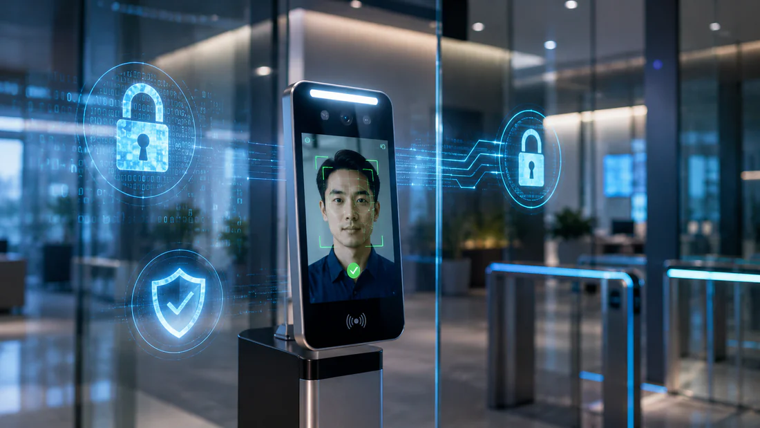 Keamanan data dan enkripsi sistem absensi wajah pada kiosk Bcompbiz